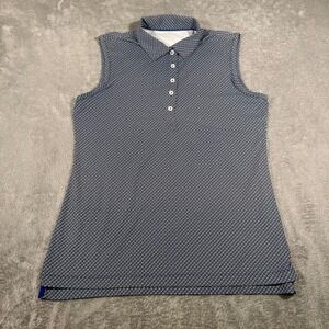 Peter Millar Tank Top Womens Medium Blue Golf Sleeveless‎ UPF Performance